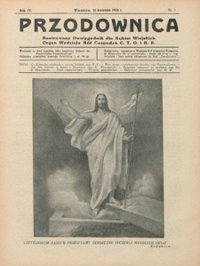 Przodownica : ilustrowany dwutygodnik dla kobiet wiejskich : organ Wydziału K&oacute;ł Gospodyń C.T.O. i K. R. R. 4, nr 7 (16 kwietnia 1933)
