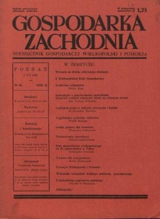 Gospodarka Zachodnia : miesięcznik gospodarczy Wielkopolski i Pomorza. R. 2, nr 25 (1 lipca 1938)