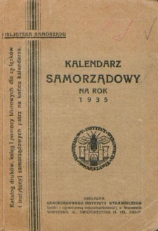 Kalendarz Samorządowy na Rok 1935, R. 10