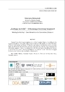 &bdquo;Czekając na kr&oacute;la&rdquo; - kilka uwag o koronacji Szapura II