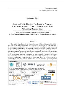 Dung on the red carpet: the image of peasants in Bernardo Bertolucci&rsquo;s 1900 and Ermanno Olmi&rsquo;s The Tree of Wooden Clogs