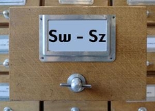 Katalog kartkowy Sw- Sz