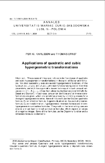 Applications of quadratic and cubic hypergeometric transformations