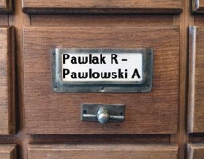 PAWLAK R.-PAWLOWSKI A. Katalog alfabetyczny