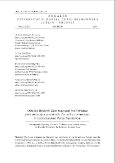 Ośrodek Hodowli Zachowawczej we Floriance jako atrakcyjny przystanek dla ruchu rowerowegow Roztoczańskim Parku Narodowym