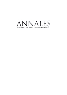 Annales Universitatis Mariae Curie-Skłodowska. Sectio F, Historia vol. 80 (2025) - Spis treści