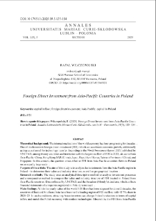 Foreign direct investment from Asia-Pacific countries in Poland