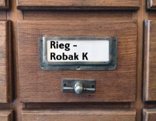 RIEG-ROBAK K. Katalog alfabetyczny