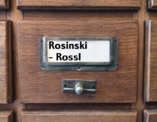 ROSINSKI-ROSSL Katalog alfabetyczny