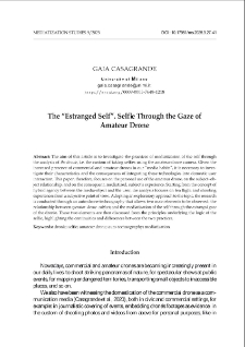 The &ldquo;Estranged Self&rdquo;. Selfie through the gaze of amateur drone