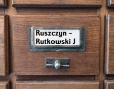 RUSZCZYN-RUTKOWSKI J. Katalog alfabetyczny