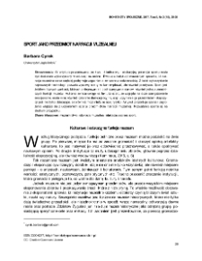 Sport jako przedmiot narracji muzealnej