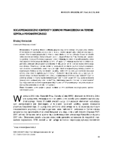 Socjopedagogiczne konteksty ochrony praw dziecka na terenie szpitala psychiatrycznego