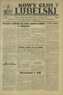 Nowy Głos Lubelski. R. 1, nr 203 (8-9 grudnia 1940)