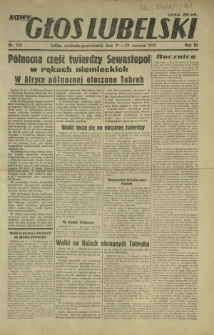 Nowy Głos Lubelski. R. 3, nr 142 (21-22 czerwca 1942)