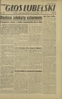 Nowy Głos Lubelski. R. 3, nr 172 (26-27 lipca 1942)