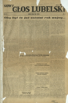 Nowy Głos Lubelski. R. 5, nr 1 (Nowy Rok 1944)