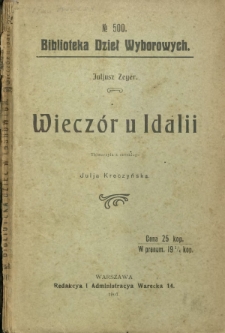 Wieczór u Idalii