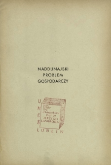 Naddunajski problem gospodarczy