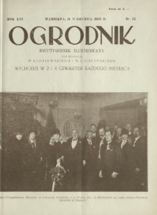 Ogrodnik : dwutygodnik ilustrowany. R. 16, nr 23 (9 grudnia 1926)
