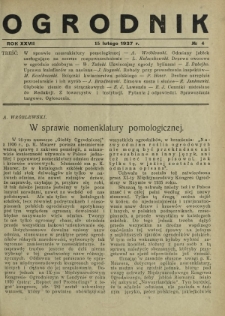 Ogrodnik / red. Stefan Skawiński. R. 27, nr 4 (15 lutego)
