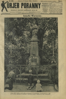 Kurjer Poranny : niedzielny dodatek ilustrowany do R. 50, No 225 (15 sierpnia 1926)